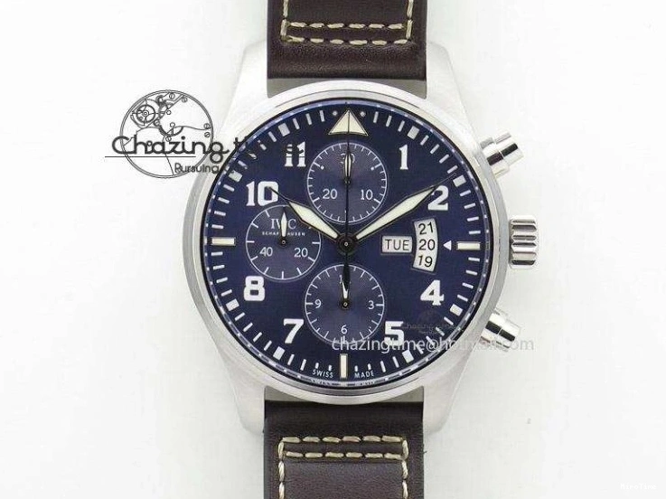 MIROTIME 0507 Mark XVIII IW327006 Titanium V7F 1:1 Best Edition Black Dial on Brown Leather Strap A Attractive 7080